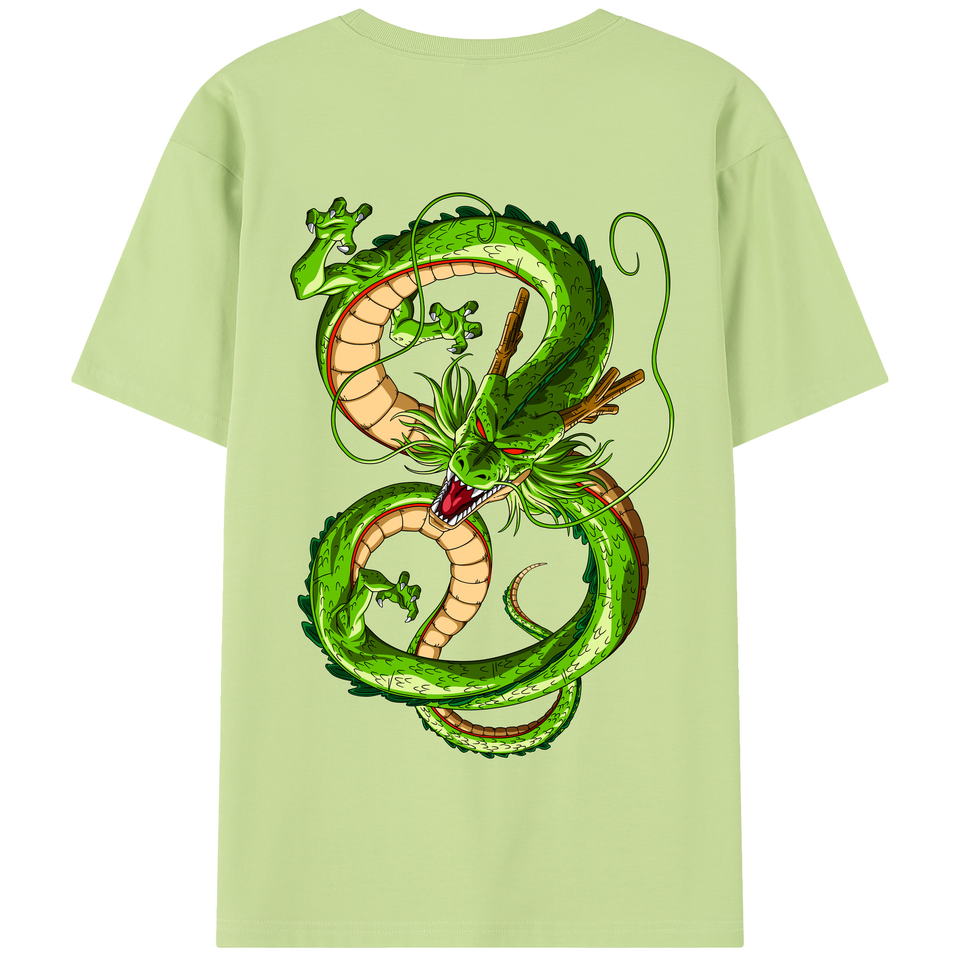 （画像用） ドラゴンボール 神龍 シェンロン DRAGON BALL Shenron 綿100％半袖Tシャツ（背面プリント）